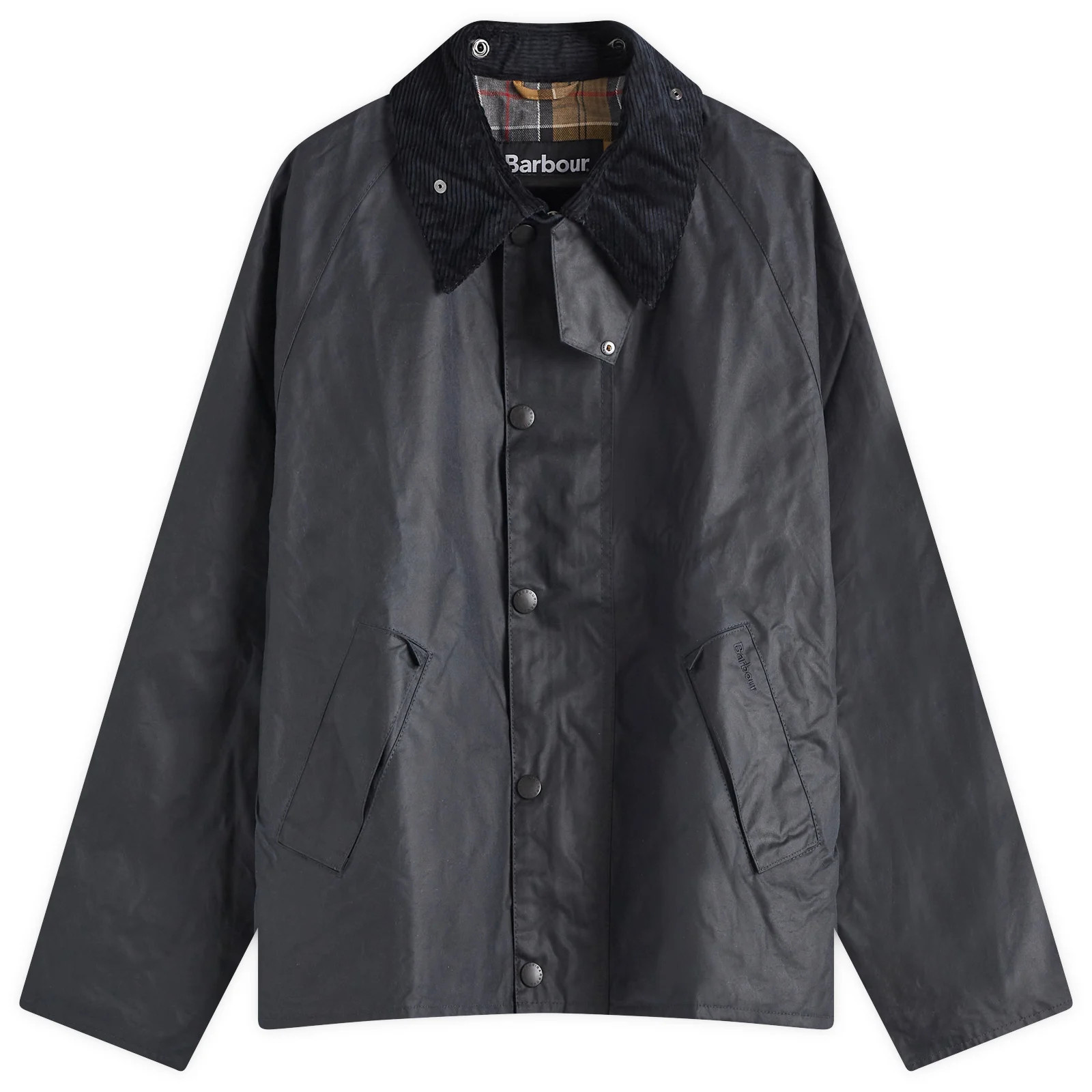 Barbour Men's Transport Wax Jacket in Navy, Size 40 | END. Clothing