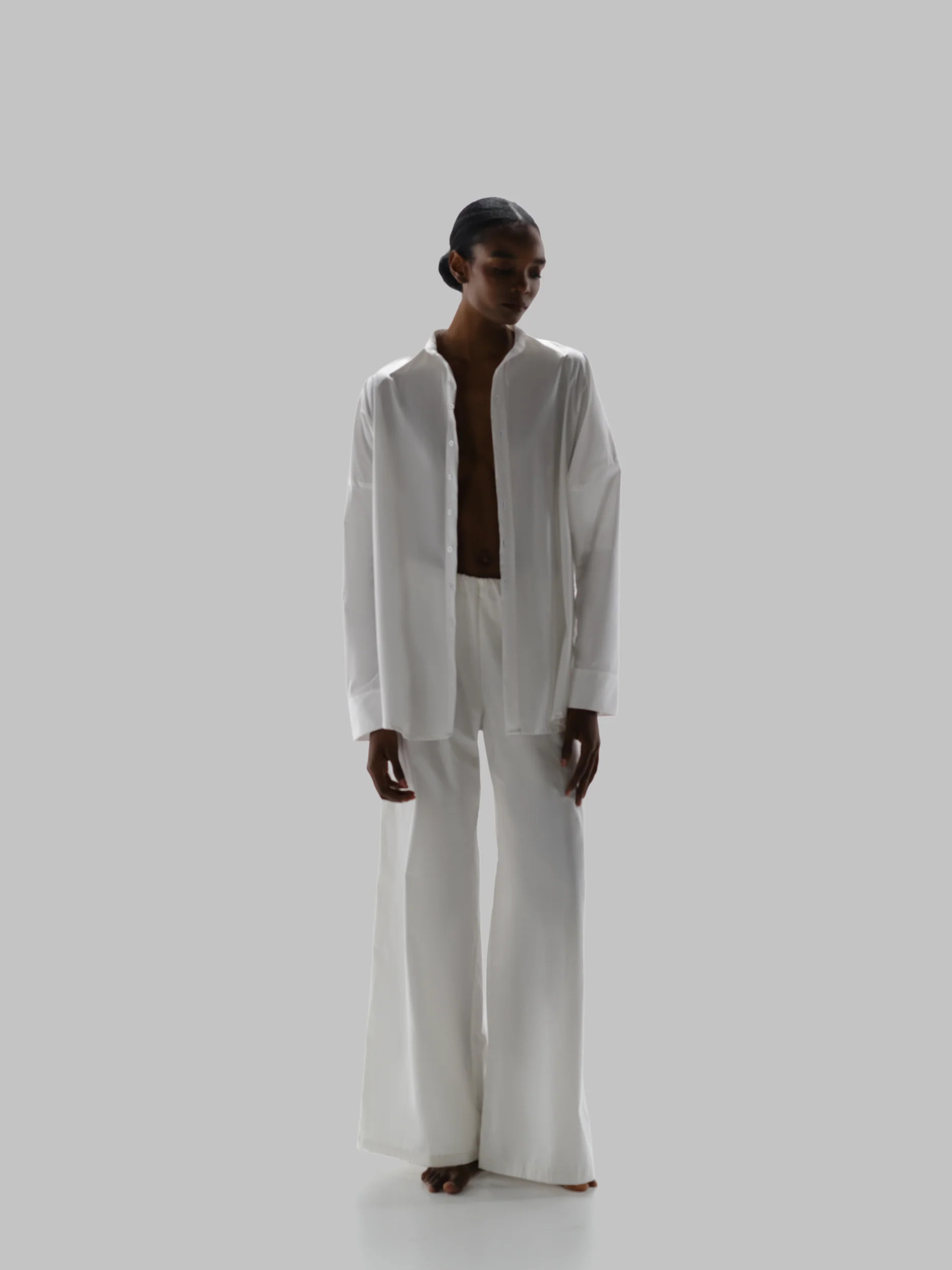 Wayra Shirt White in Cotton - Spring Summer 26 | BAOBAB INT