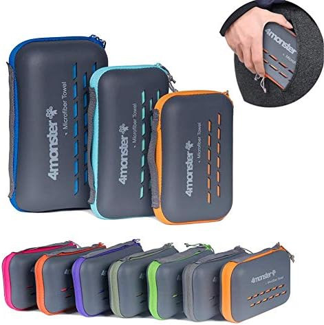 4Monster Camping Towels Super Absorbent, Fast Drying Microfiber Travel Towel, Ultra Soft Compact Gym | Amazon (US)