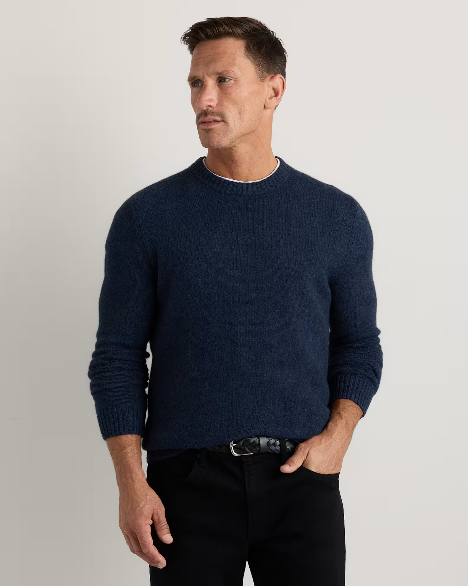 100% Yak Wool Crewneck Sweater in Starry Night Navy | Quince