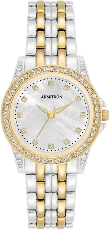 Armitron Women's Genuine Crystal Accented Bracelet Watch, 75/5804 | Amazon (US)