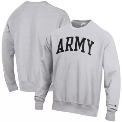 Champion Men's Army Black Knights NCAA ed Army Knights Arch Reverse Weave Pullover Sweatshirt, Gray, Medium | Belk