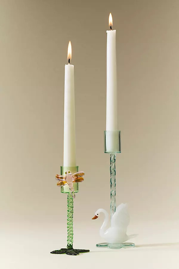 Paulette Glass Candle Holder | Anthropologie (US)