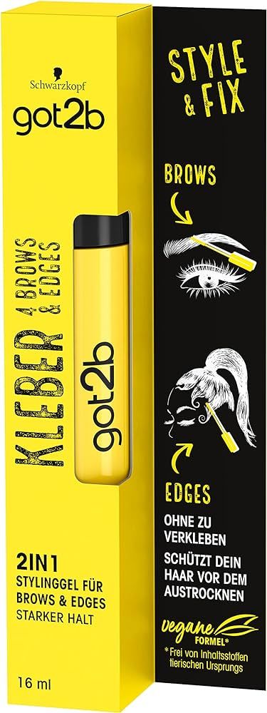 got2b glue 4 brows & edges, 2in1 brow gel & hair mascara, with practical, two-sided eyebrow brush... | Amazon (US)