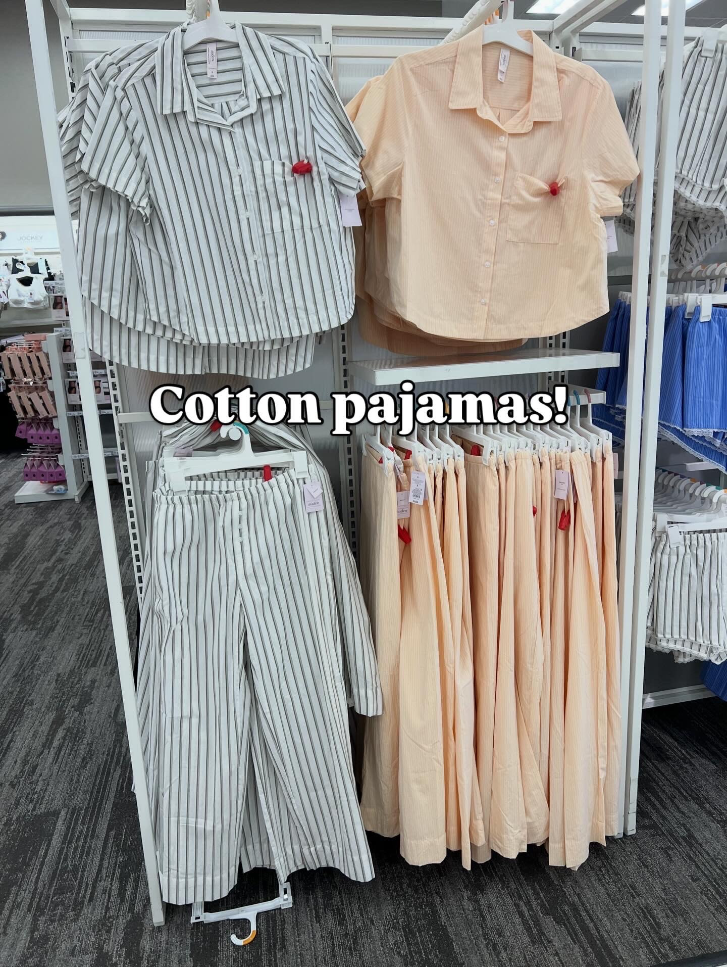 Target has cotton pajamas! 