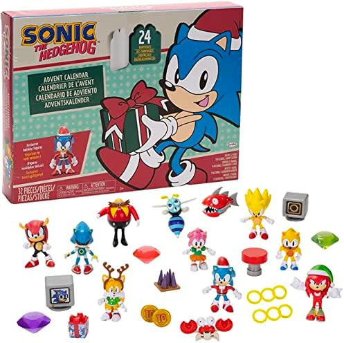 Sonic The Hedgehog Advent Calendar 2022 - 24 Surprises with Exclusive Collectible 2.5 Inch Holida... | Amazon (US)