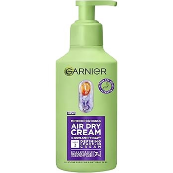 Garnier Method for Curls Air Dry Cream, Instantly smooths hair and prevents frizz for long-lastin... | Amazon (UK)