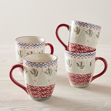 Scandi Forest Stoneware Mug Sets | West Elm (US)