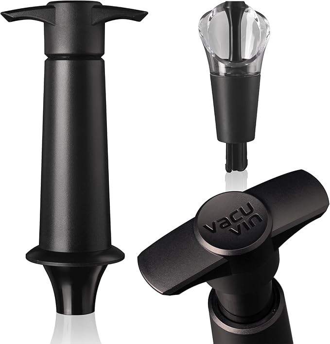 Vacu Vin Wine Saver & Server - Vacuum Pump with Bottle Stopper & Pourer - Preserve Opened Bottle ... | Amazon (US)