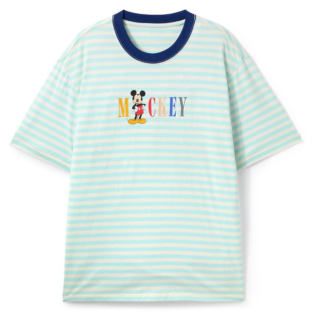 Mickey Mouse Striped T-Shirt for Adults | Disney Store