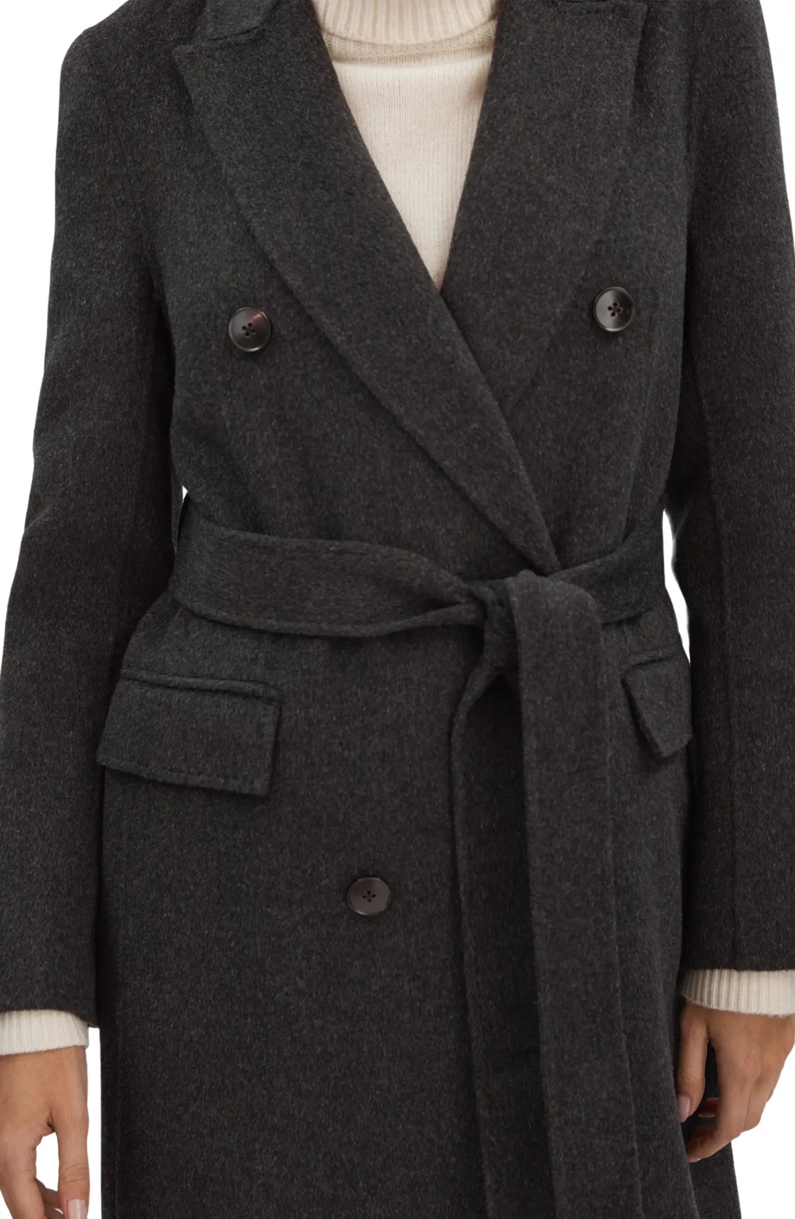 Arla Double Breasted Wool Blend Coat | Nordstrom