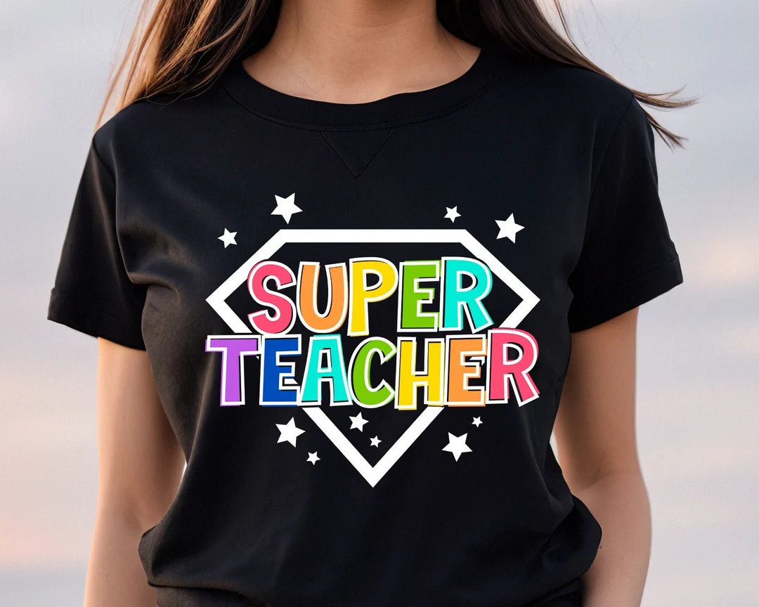 Super Teacher Shirt,online School Shirt, Back to School Shirt,virtual School,hero Teacher Shirt,t... | Etsy (US)