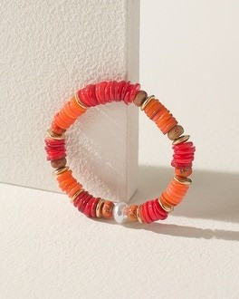 Beaded Shell Stretch Bracelet | Chico's