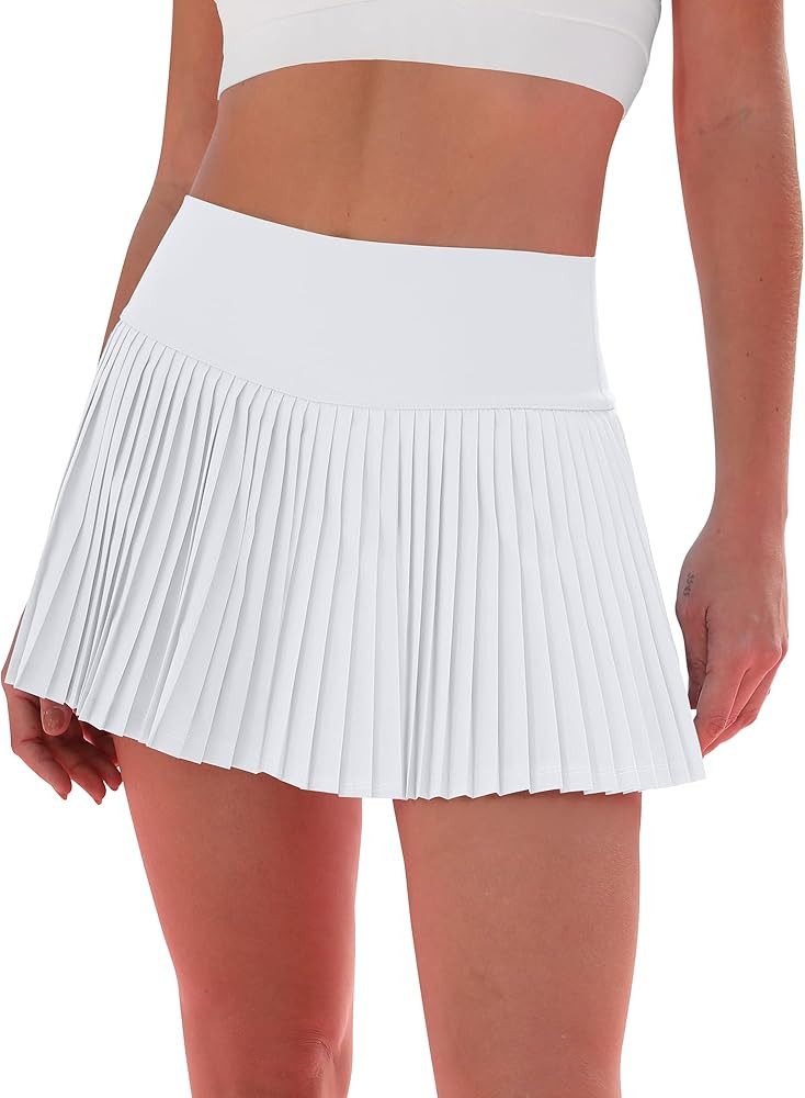 Pleated Tennis Skirt for Women with Shorts Women's Skirts High Waisted Golf Skirts Workout Athlet... | Amazon (US)