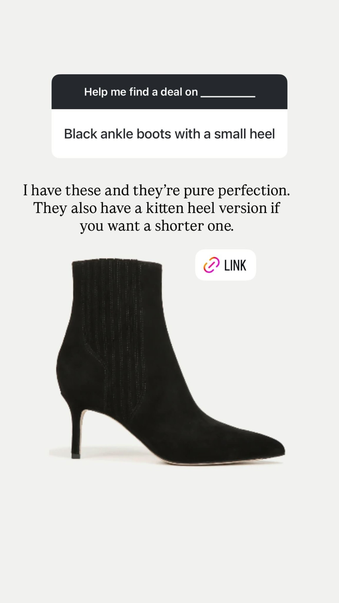I have these and they’re pure perfection. They also have a kitten heel version if you want a shorter one.

#LTKShoeCrush #LTKStyleTip