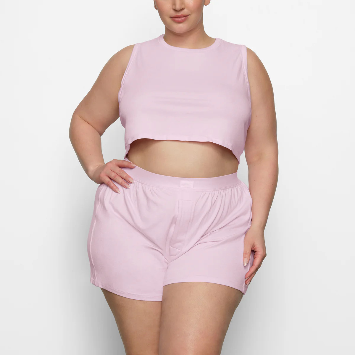 BOYFRIEND CROP TANK | CHERRY BLOSSOM | SKIMS (US)