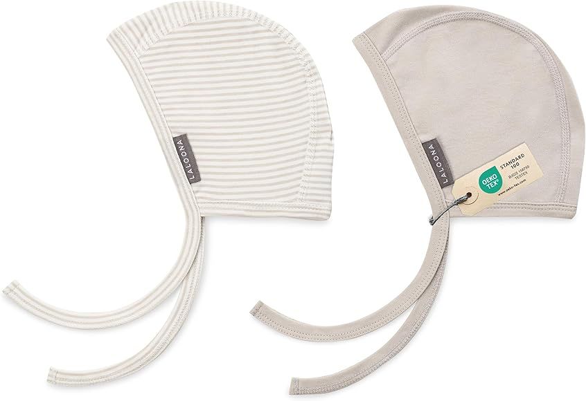 LaLoona Erstlingsmütze mit Bindebändchen Set - 2X warme Baby Mütze für Neugeborene, 100% Baum... | Amazon (DE)