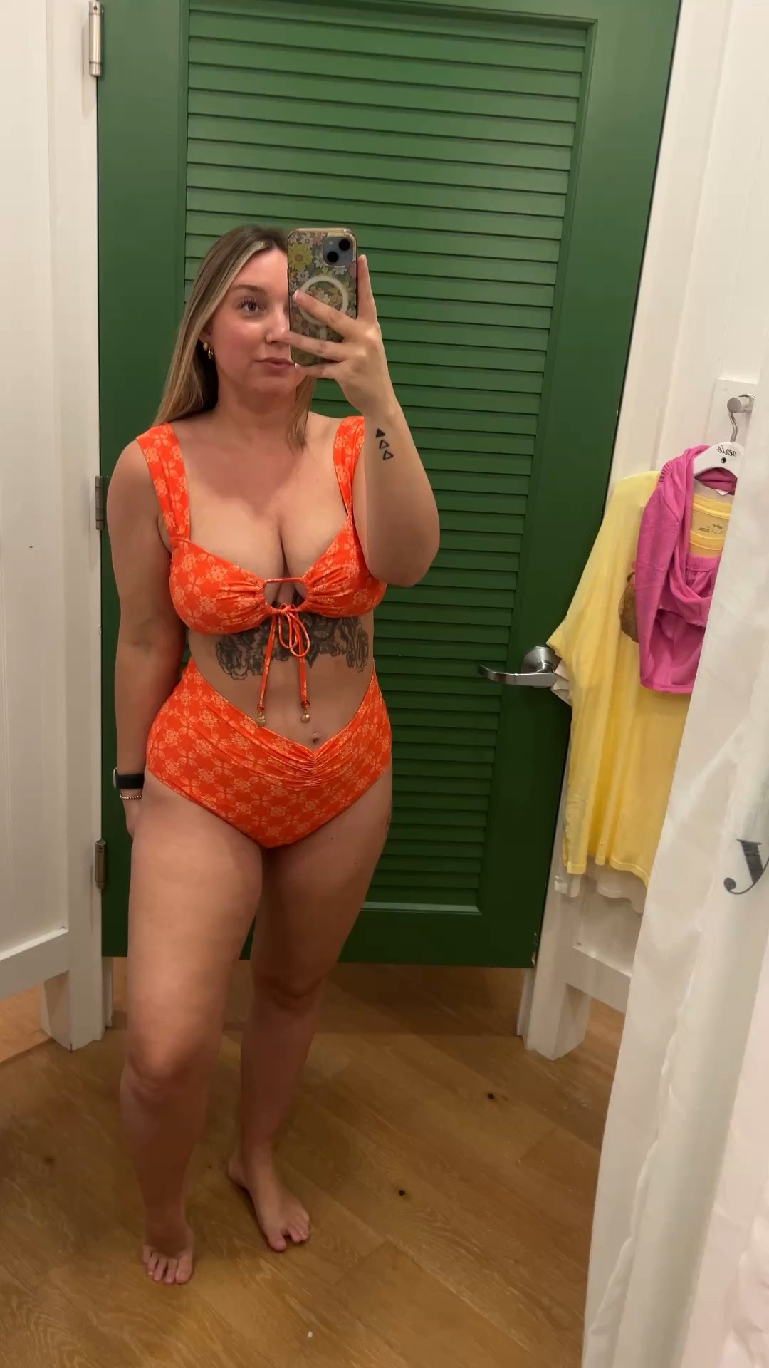 @Aerie wearing a size large in both top and bottom 

#LTKTravel #LTKMidsize #LTKSwim