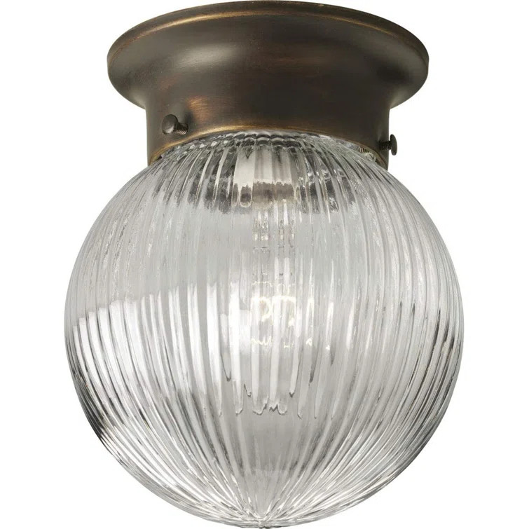 Eilzabeth 1 - Light 6.38'' Simple Schoolhouse Flush Mount | Wayfair North America