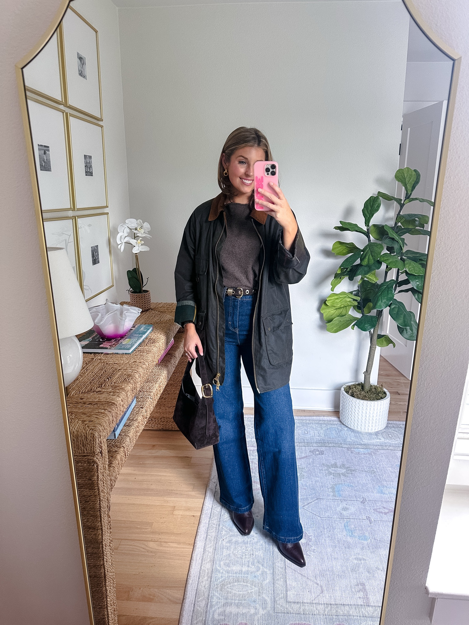 London outfit idea! Wearing a S in sweater, US 6 in jacket, 2 in jeans 

London outfit // London outfit ideas