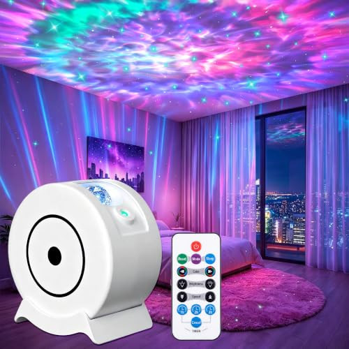 Galaxy Light Star Projector for Bedroom, 360° Night Light with Remote Timer | Amazon (US)