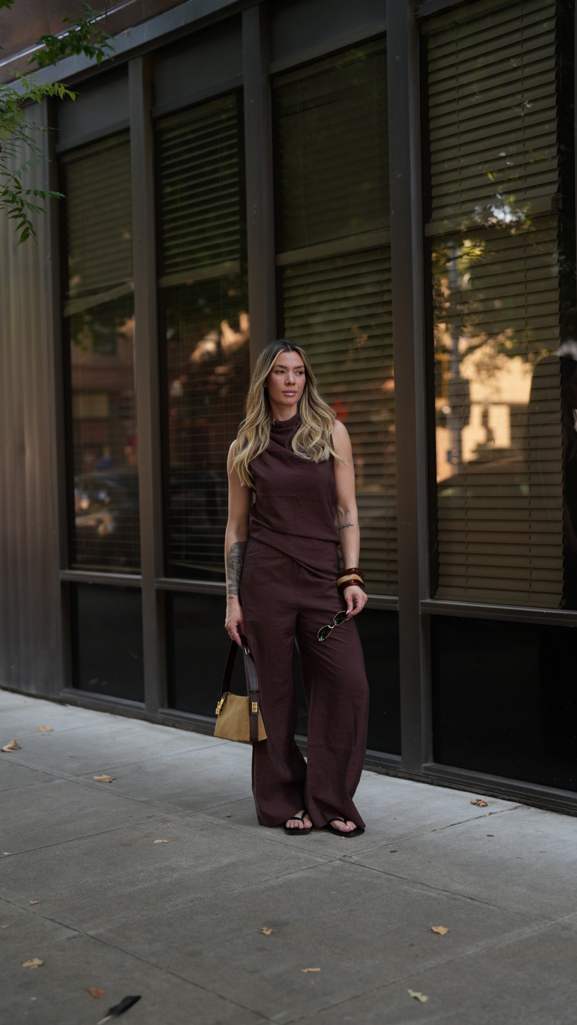 Effortless elegance in the Phoebe French Cowl Sleeveless Top and Wide Leg Pant Set — crafted in luxe dry silk for a flawless drape and timeless style. 🤎 

Top & pants - size M 

#LTKBeauty #LTKSeasonal #LTKPetite