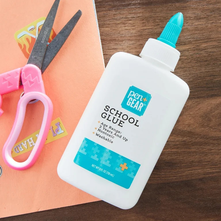 Pen+Gear Washable School Glue, White, 4 fl oz | Walmart (US)
