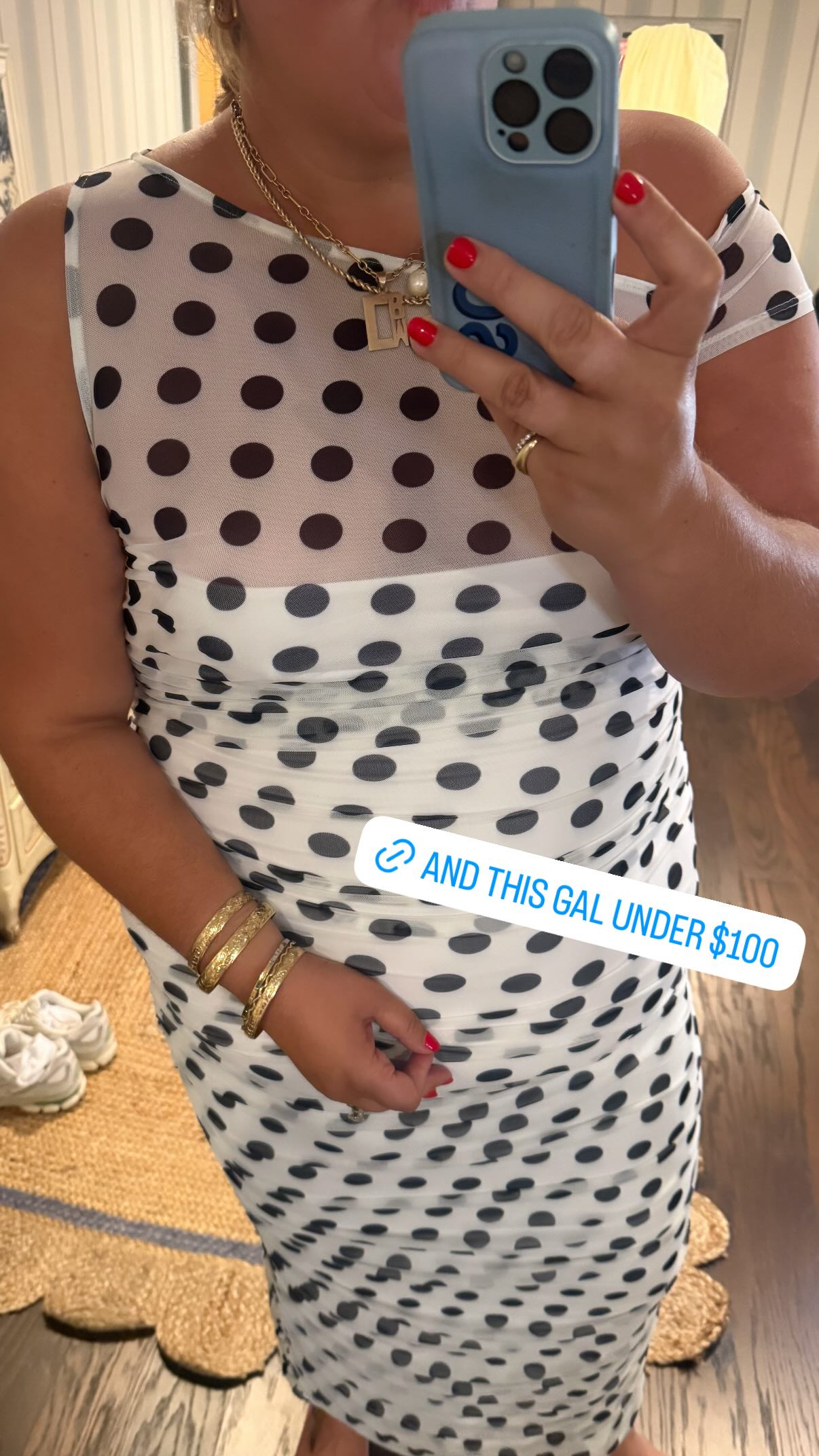 This polka dot gal is under $100