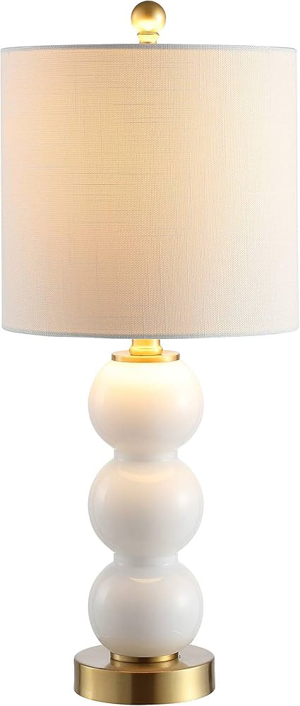JONATHAN Y JYL1021A February 21" Glass/Metal LED Table Lamp Contemporary Bedside Desk Nightstand ... | Amazon (US)