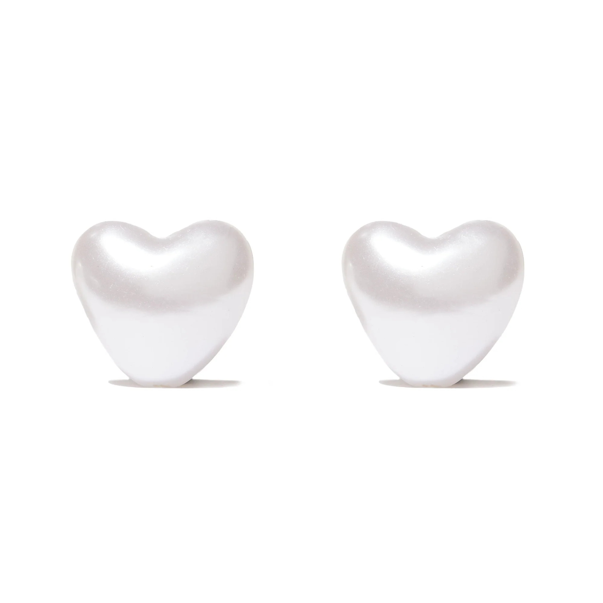 PEARL HEART STUD EARRINGS | LELE SADOUGHI