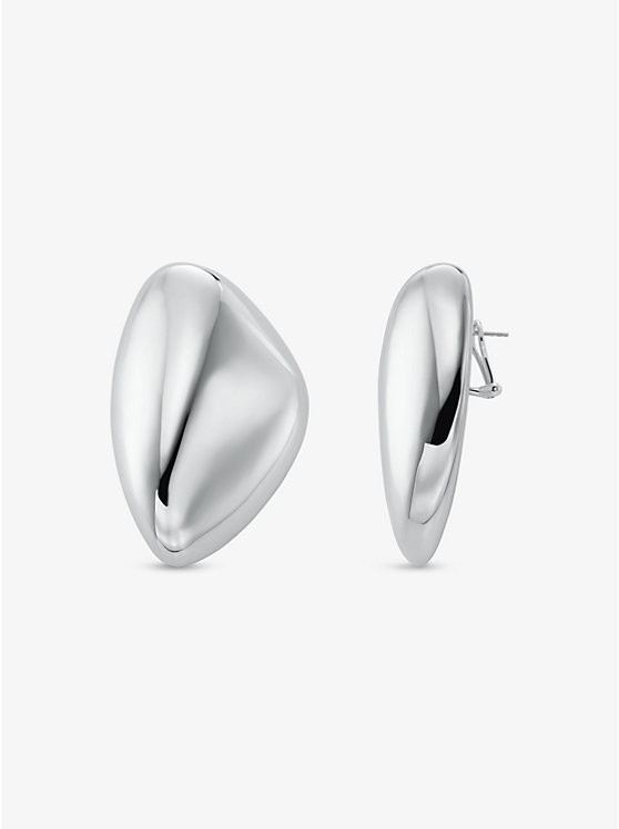 Large Precious Metal-Plated Brass Pebble Earrings | Michael Kors US