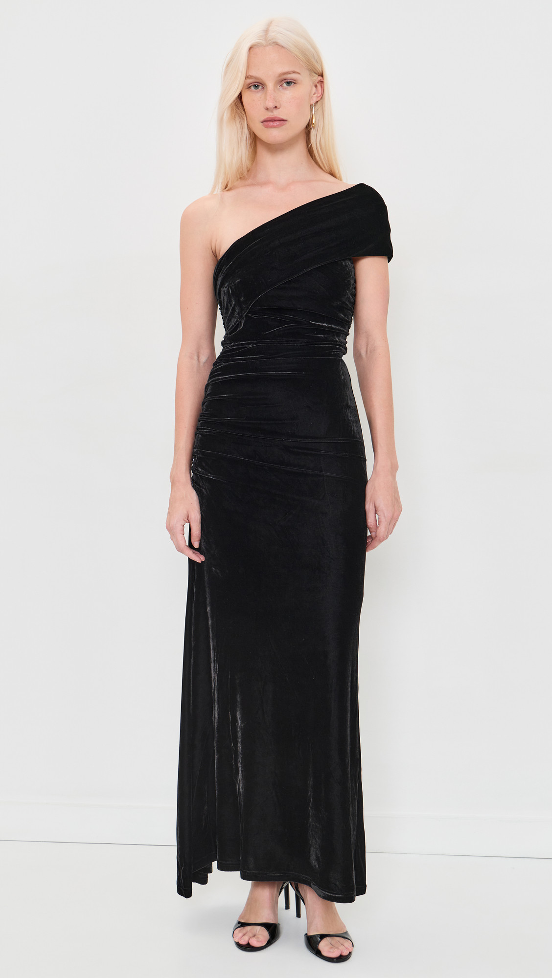 BARDOT Calia Velour Maxi Dress Black 8 | Shopbop