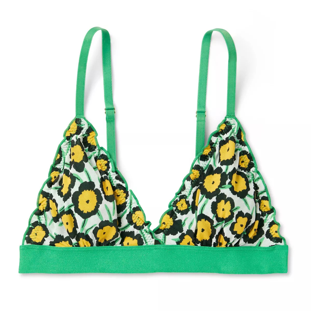 Women's Mesh Yellow Poppy Bralette - DVF for Target | Target