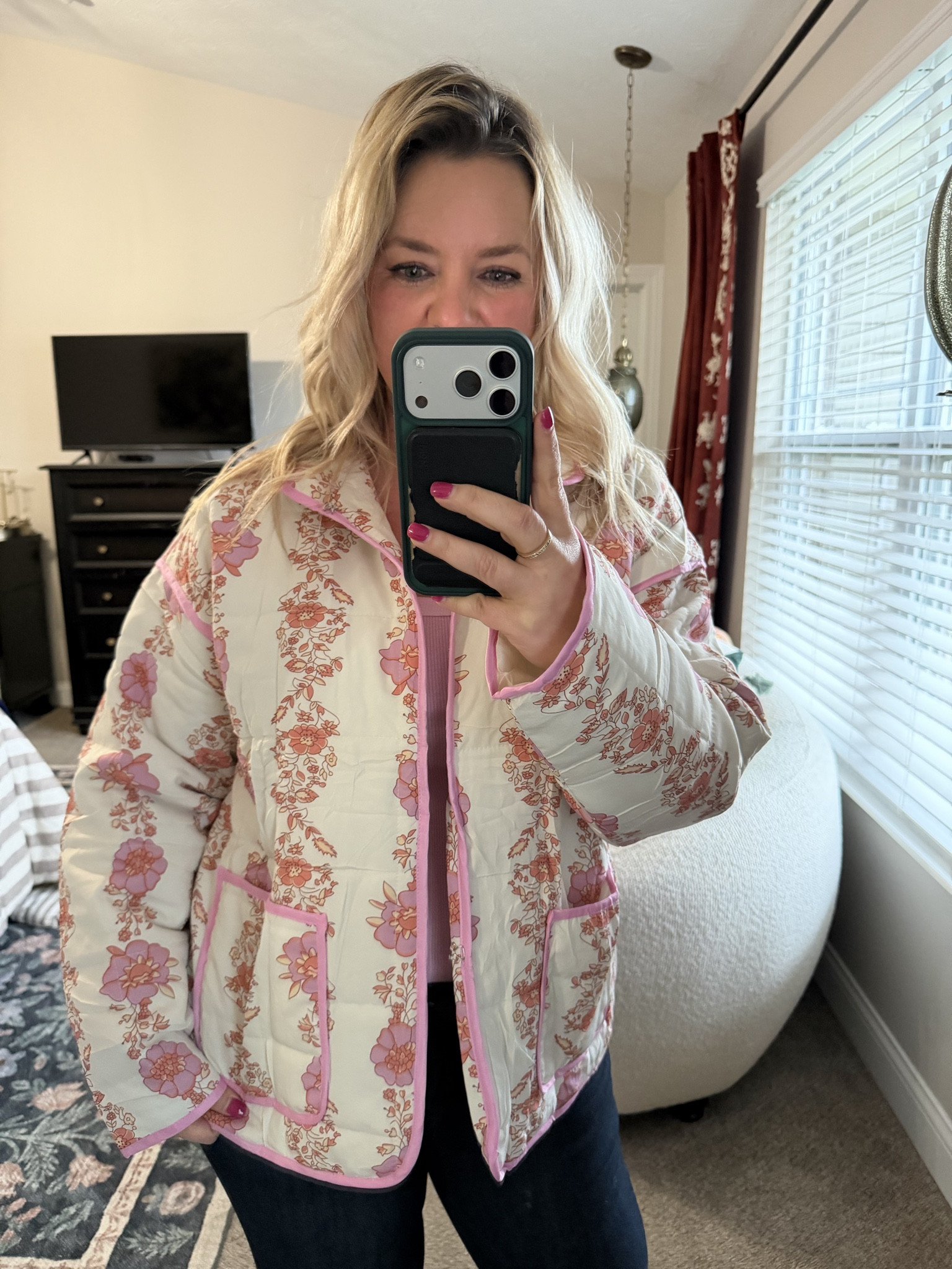 Free People who?! This Amazon floral quilted jacket has the look but not the price!! 

#LTKOver40 #LTKPetite #LTKMidsize