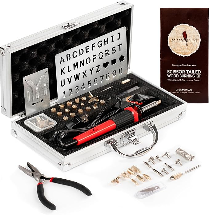 Premium Wood Burning Kit 42PCS | Complete Gift For An Effortlessly Mastering The Art Of Pyrograph... | Amazon (US)