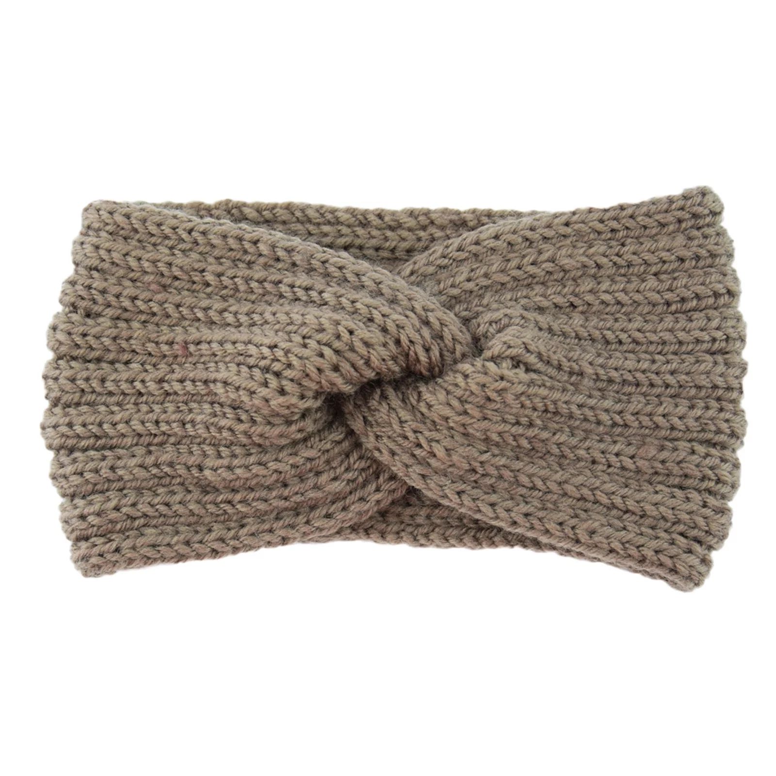 Soft Stretch Ear Warmer Headband Women Winter Cable Knit Headbands Hairbands | Walmart (US)