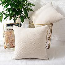 MERNETTE Pack of 2, Decorative Square Throw Pillow Cover Cushion Covers Pillowcase, Home Decor Decor | Amazon (US)