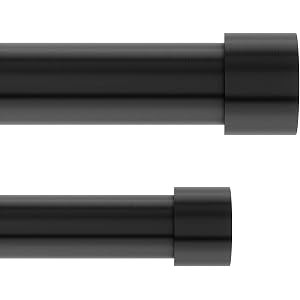 Umbra Cappa Double Curtain Rod, Includes 2 Matching Finials, Brackets & Hardware, 66 to 120-Inch, Br | Amazon (US)