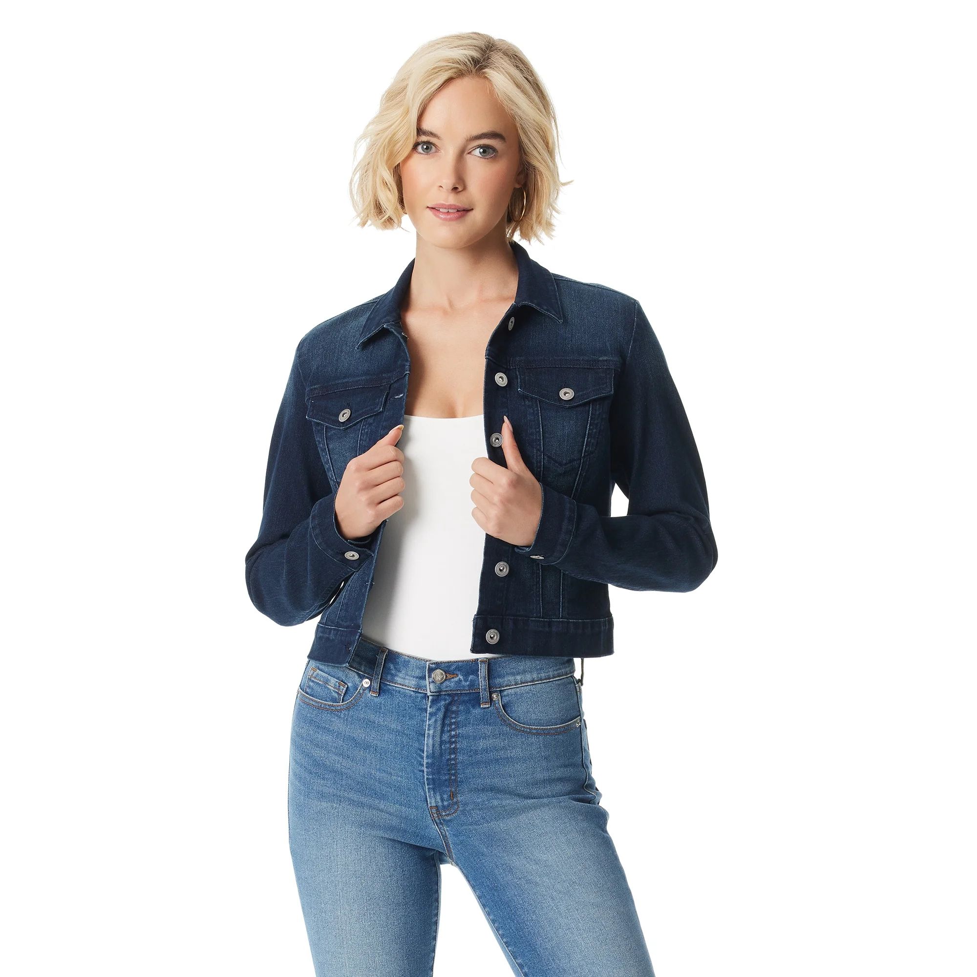 Jessica Simpson Women's and Women's Plus Uptown Embroidered Jacket | Walmart (US)