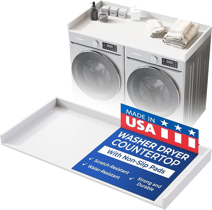 OfficeSimpli Large Washer Dryer Countertop 30 x 58 - Made in USA - Heavy-Duty Laundry Countertop ... | Amazon (US)