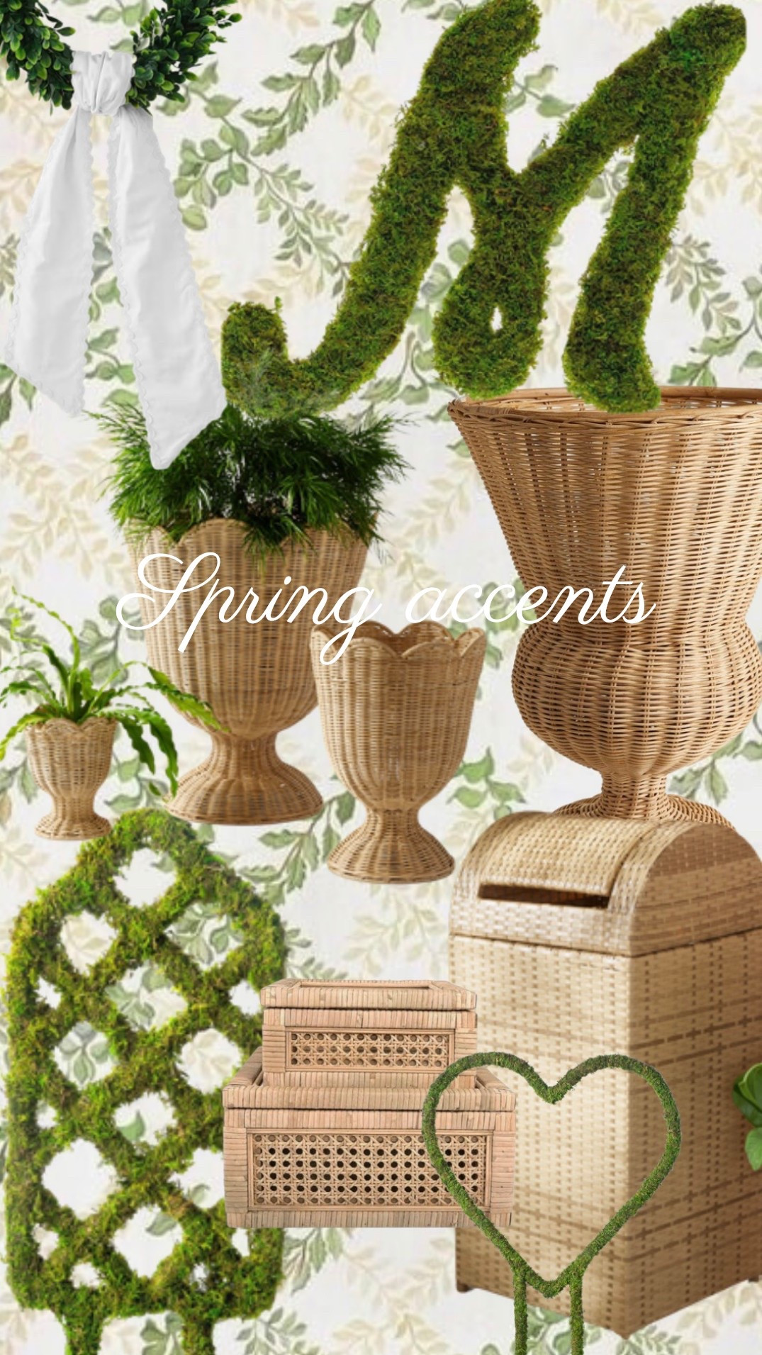 Spring accents✨ 

#outdoor #indoor #spring #rattan #decor #planter #sash #frontdoor 

#LTKHome #LTKSpringSale #LTKSeasonal