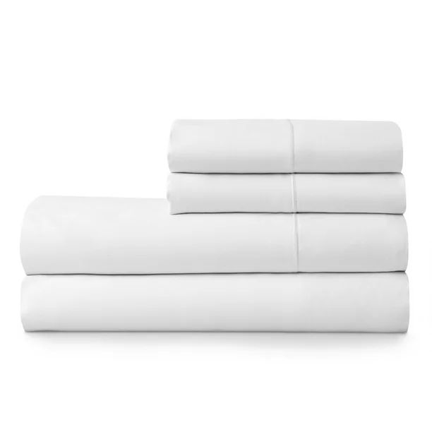 Hotel Style 600 Thread Count 100% Egyptian Cotton Sateen Solid Print Bedding Set, King, Arctic Wh... | Walmart (US)