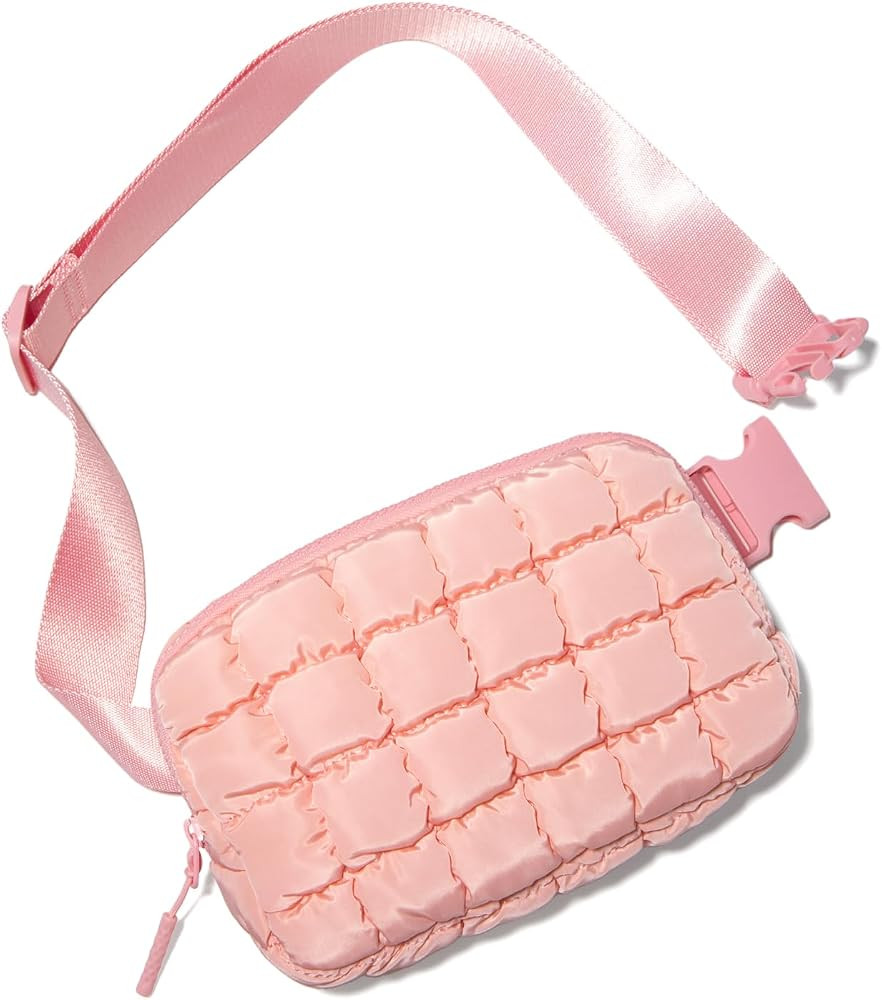 Gitus Trending Gifts for Women Puffer Crossbody Bags for Women Belt Bag Fanny Pack with Adjustabl... | Amazon (US)