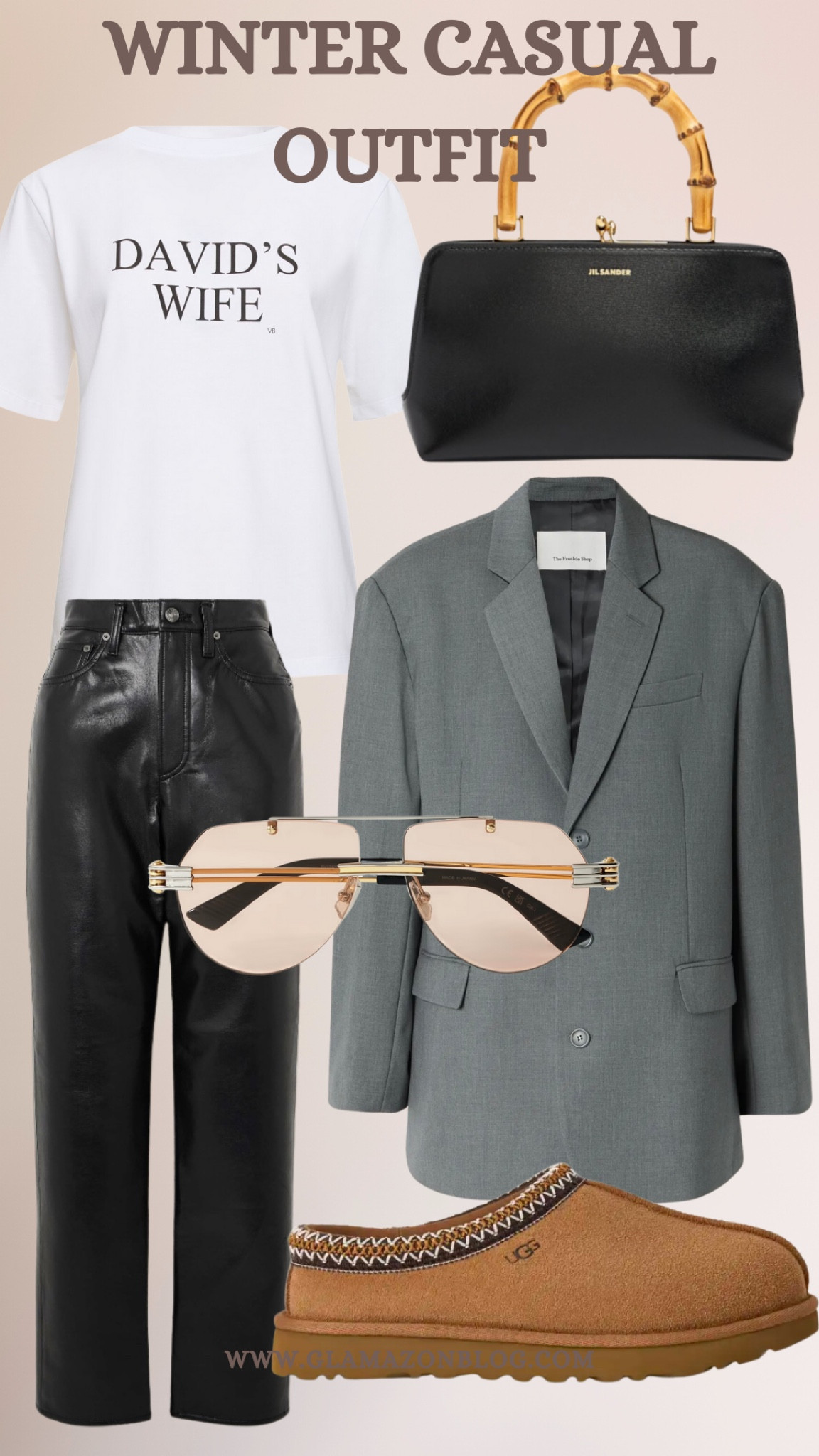 Agolde trousers, leather trousers, victoria beckham tshirt, oversized blazer, casual outfit 

#LTKeurope #LTKwinter #LTKstyletip