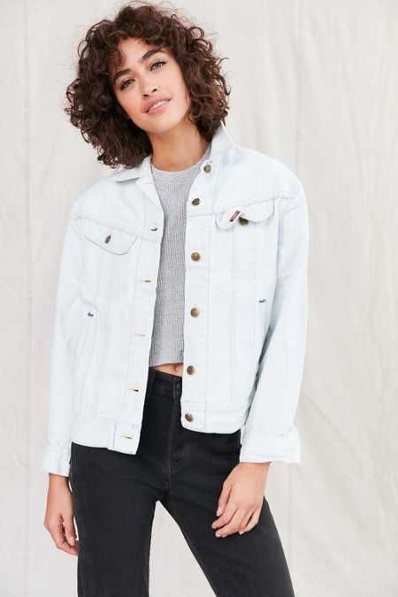 Urban Renewal Remade Bleach-Out Denim Trucker Jacket | Urban Outfitters US