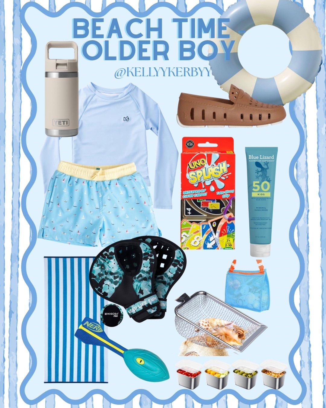 Some beach items for your boy! 