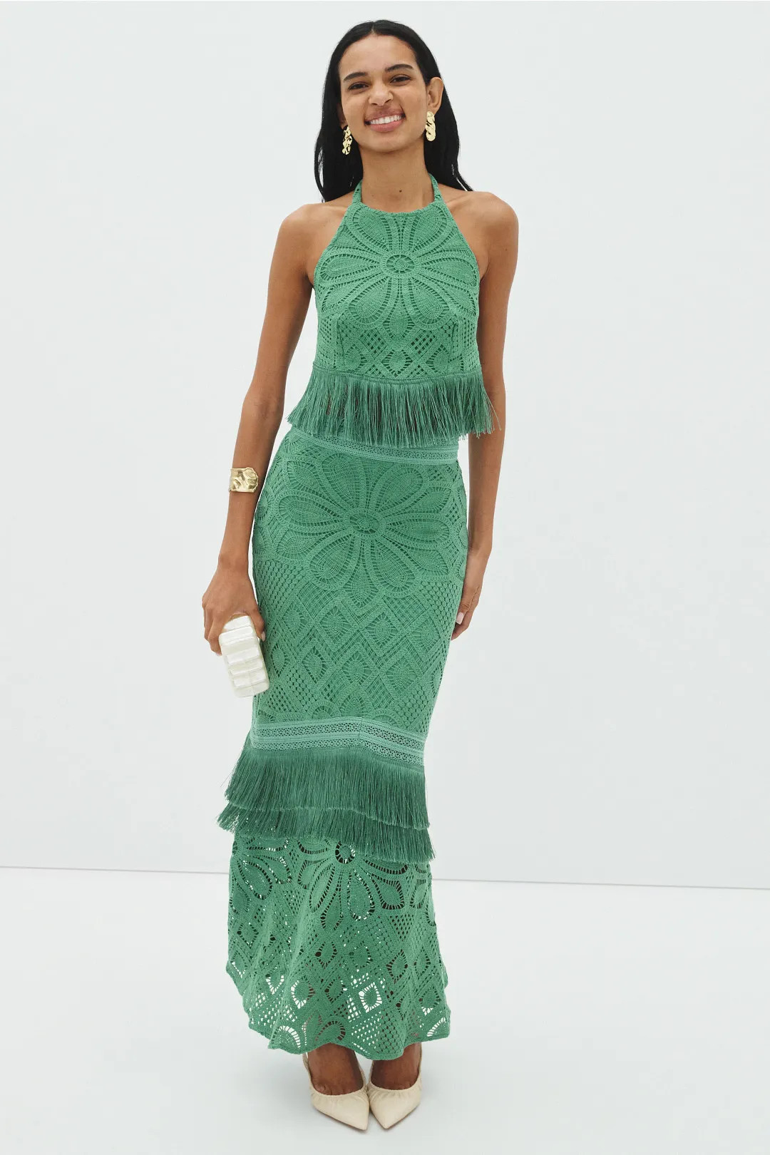 Flower Crochet Halter Top | Rent the Runway
