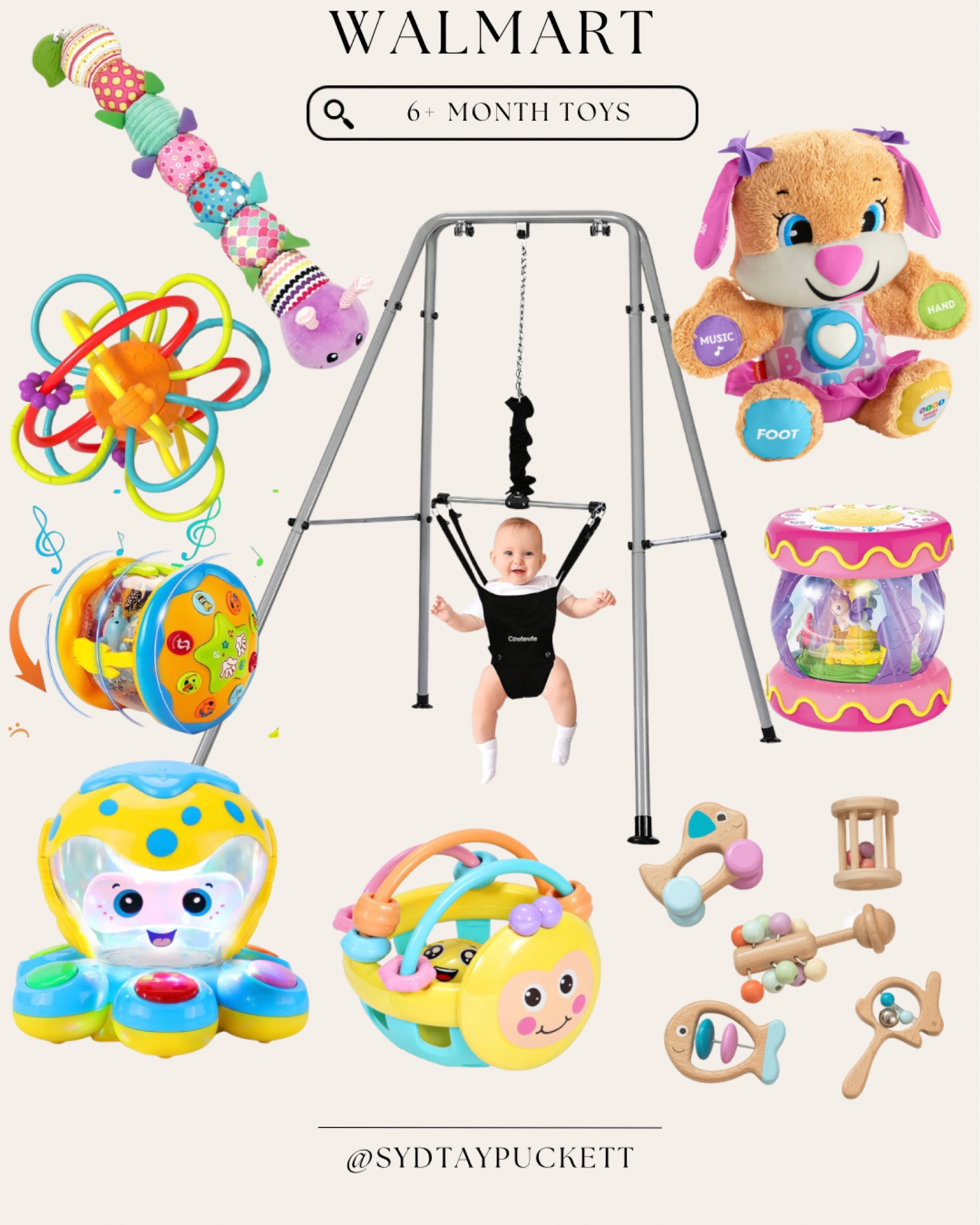 Walmart girl toys | 6 months | baby jumper | baby bouncer | baby girl | baby registry | baby must haves | jolly jumper