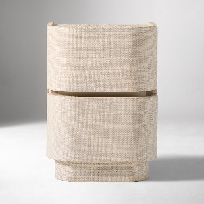 Solstice Painted Raffia Mini Nightstand (16") | West Elm (US)