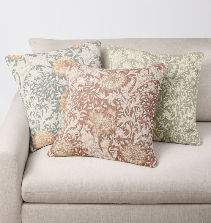 Chrysanthemum Jacquard Woven Tapestry Pillow Cover | Rejuvenation